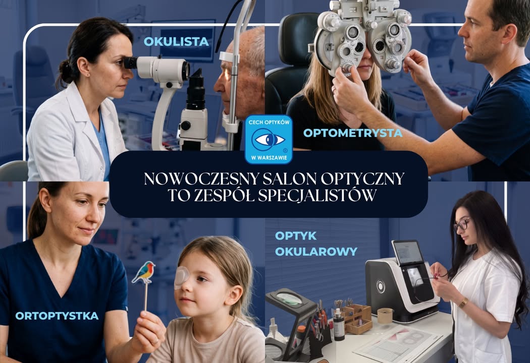 Nowoczesny salon optyczny: zespół, który uzupełnia swoje kompetencje